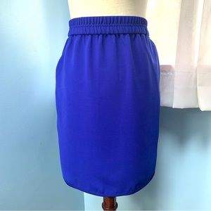 J. Crew Blue Elastic Waist Skirt